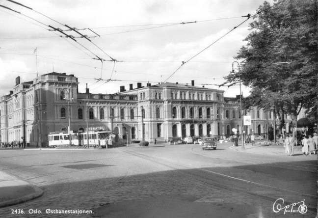 Østbanestasjonen i Oslo i 1950-årene
